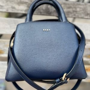 Donna Karan Leather mini bag blue